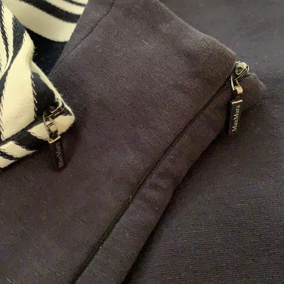 2 MaxMara Navy Ponte Pencil Skirts - IT40/US4 - Picture 3 of 4